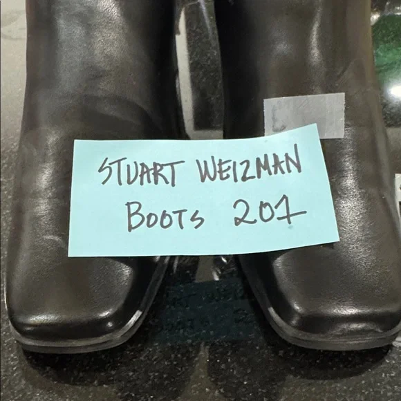 STUART WEITZMAN very soft black leather boots, size 8 - Picture 12 of 12
